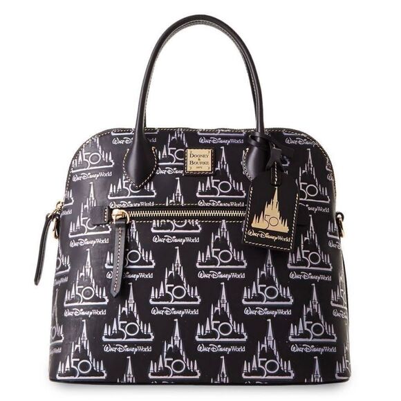 Dooney & Bourke Disney World 50th Anniversary Castle Dome Satchel Purse Bag